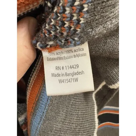 NWOT Brave Soul Aztec Men's Button Up Heavy Cardigan Shawl Neck Southwestern M - Picture 6 of 8